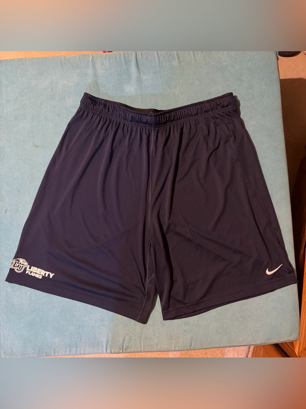 Nike Men's Liberty Flames Athletic Dark Navy Training Shorts
